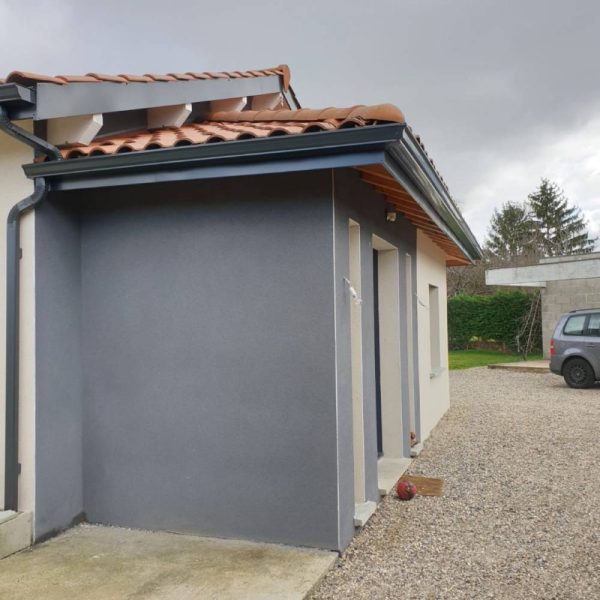 pose d'un habillage bandeaux et gouttieres alu sans joints genas 69740