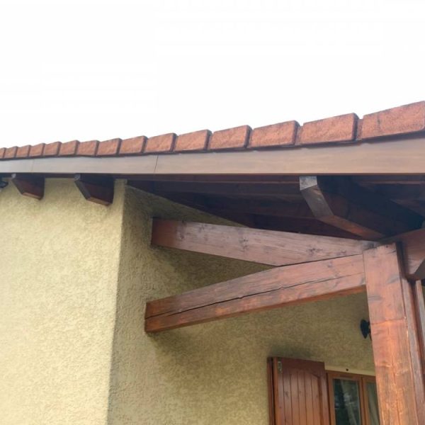 Habillage de bandeau de rive en aluminium sur une maison à Brignais 69530